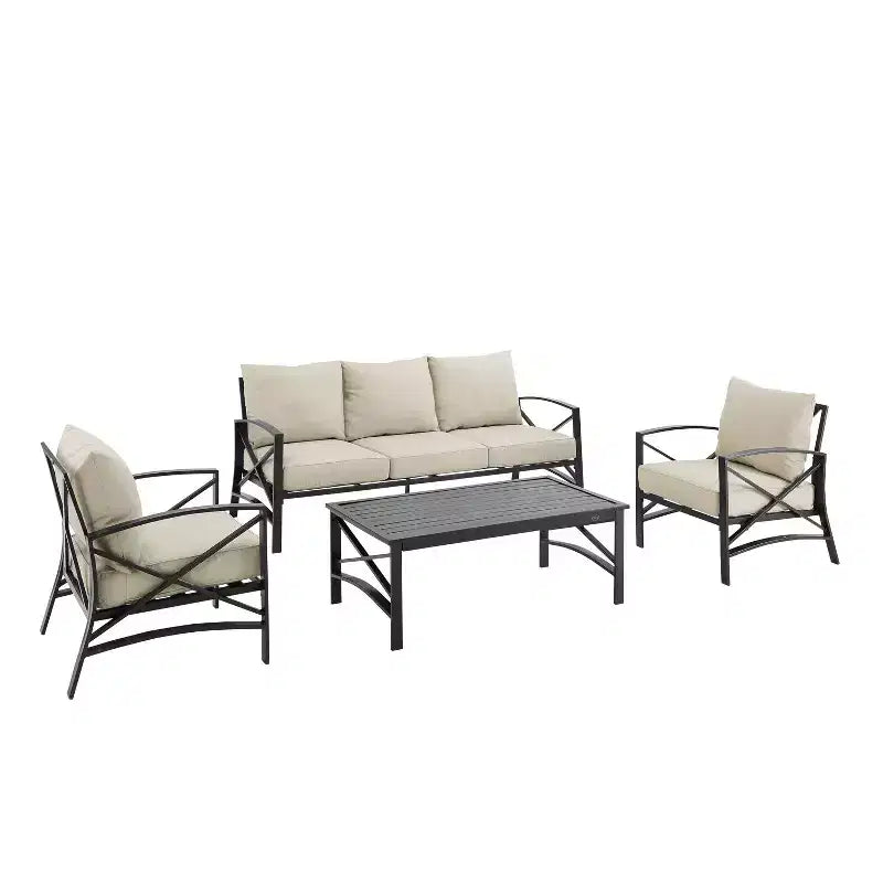 Set Divano da Esterno Kaplan 4pz Crosley