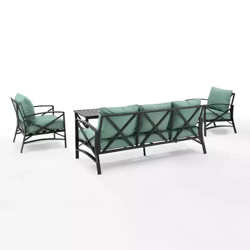 Set Divano da Esterno Kaplan 4pz Crosley