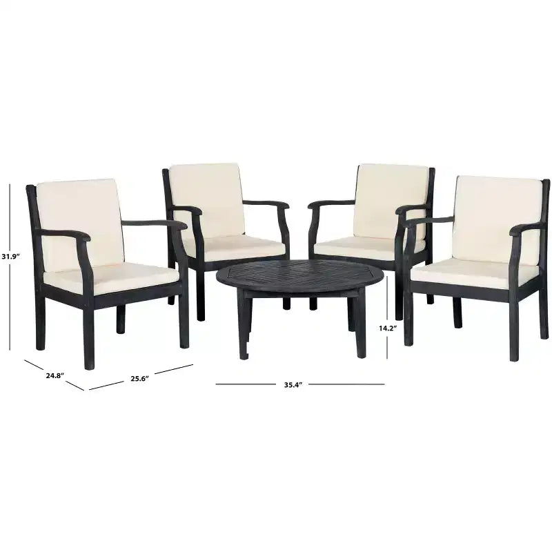 Set da Salotto da Esterno/Interno Anaheim 5 Pezzi - PAT6718 - Safavieh