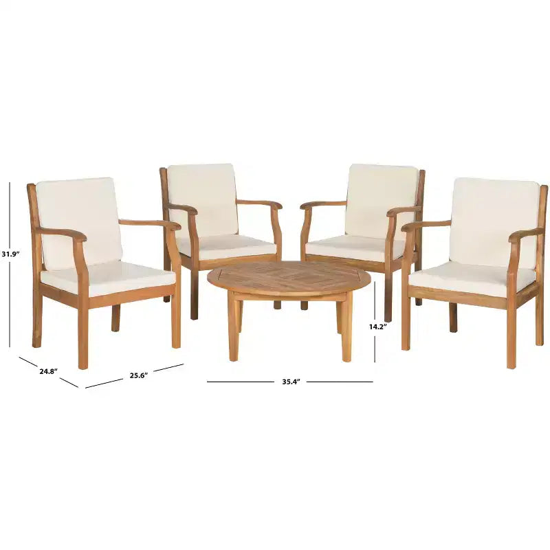 Set da Salotto da Esterno/Interno Anaheim 5 Pezzi - PAT6718 - Safavieh