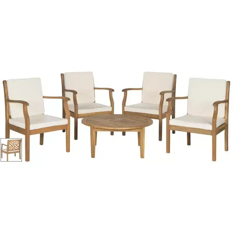 Set da Salotto da Esterno/Interno Anaheim 5 Pezzi - PAT6718 - Safavieh