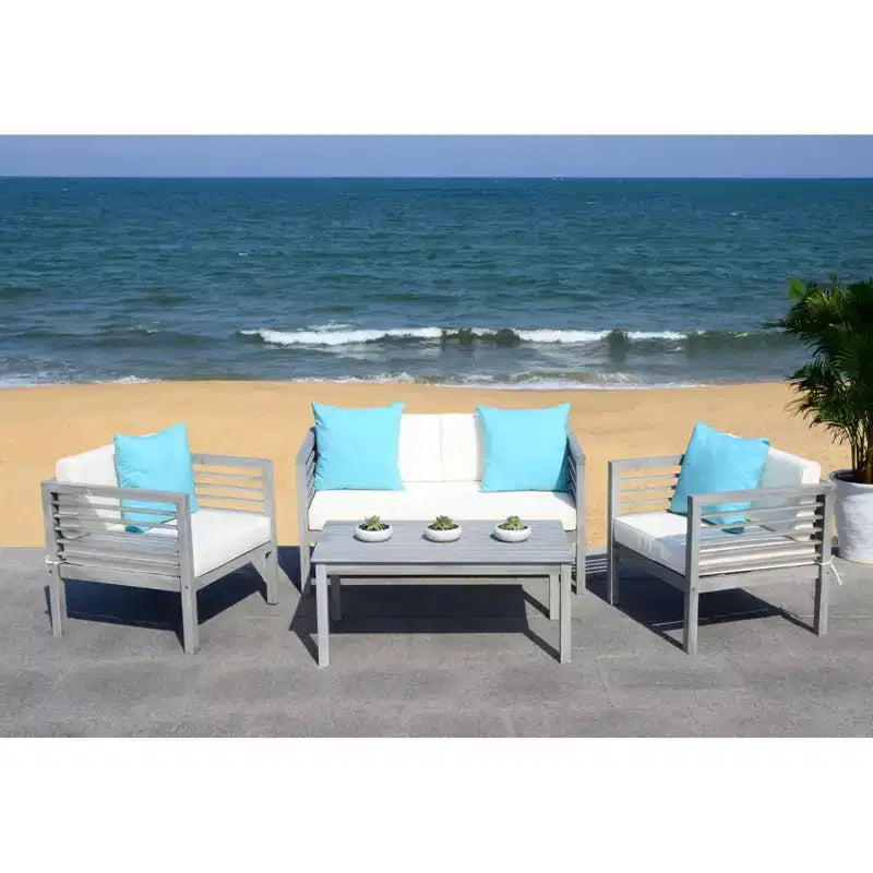 Set da patio Alda 4 pezzi - Per interni/esterni - PAT7033 - Safavieh