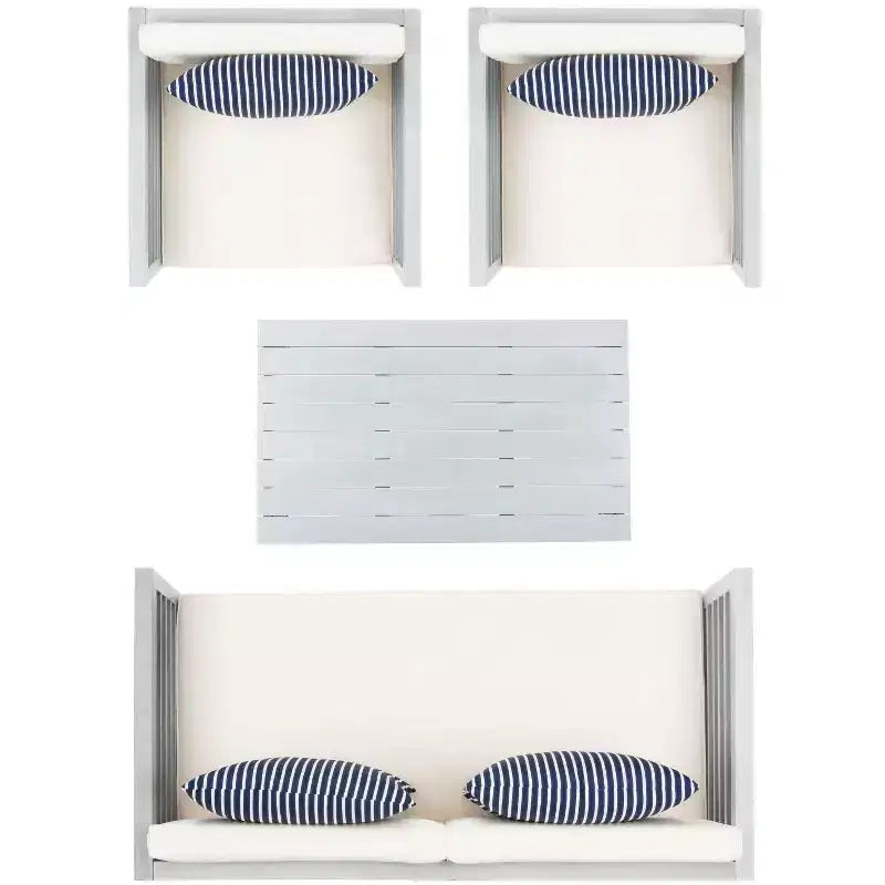 Set da patio Alda 4 pezzi - Per interni/esterni - PAT7033 - Safavieh