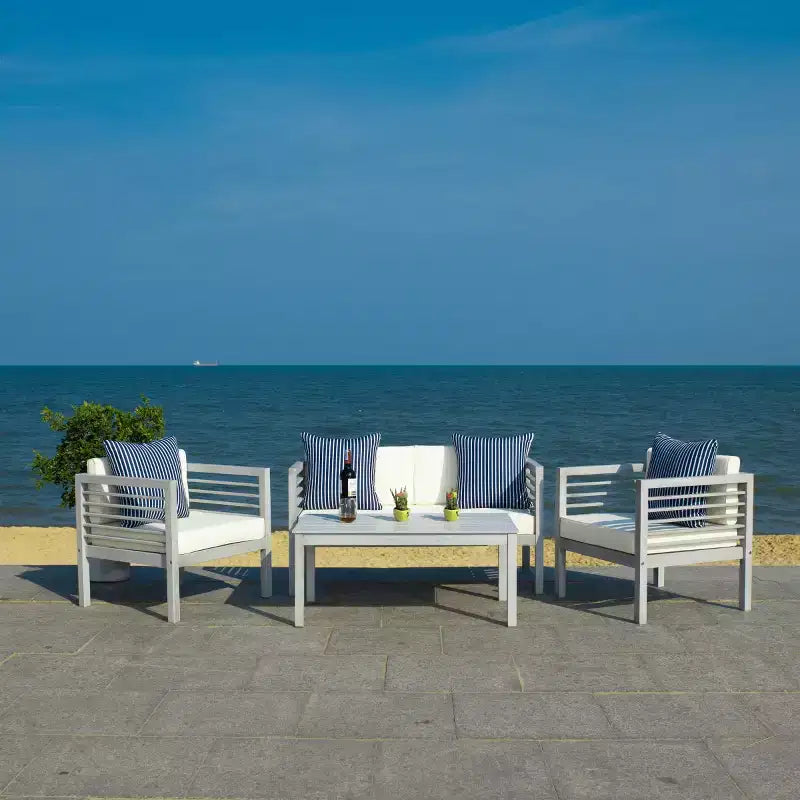 Set da patio Alda 4 pezzi - Per interni/esterni - PAT7033 - Safavieh