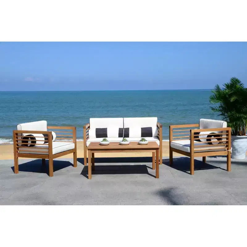 Set da patio Alda 4 pezzi - Per interni/esterni - PAT7033 - Safavieh