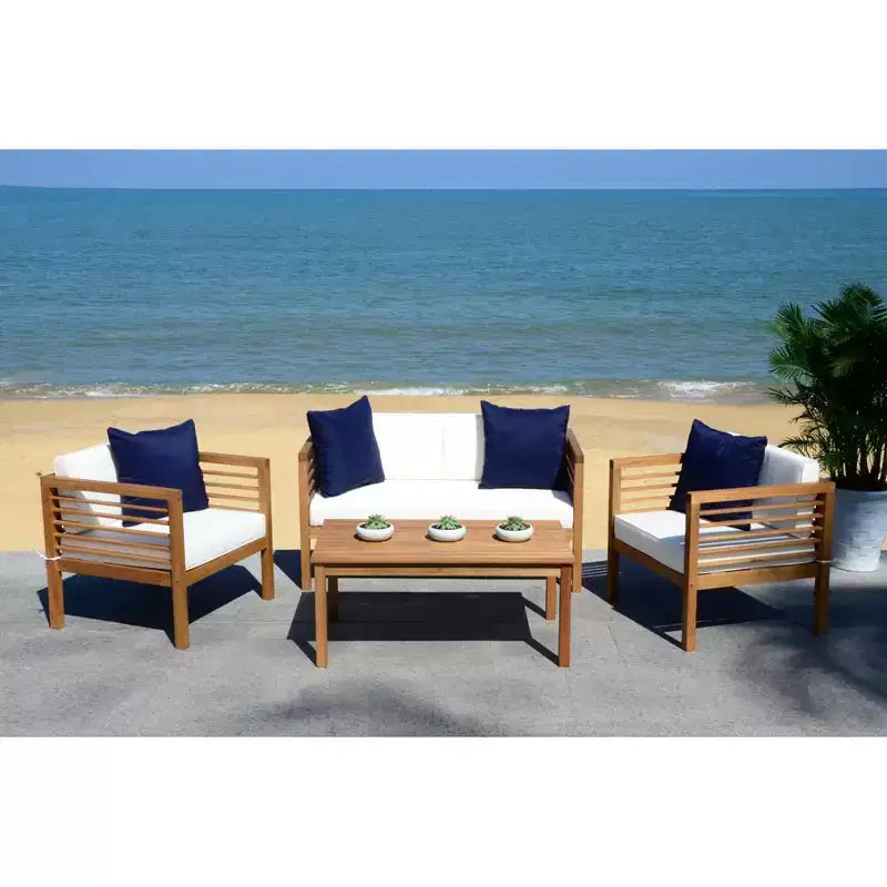 Set da patio Alda 4 pezzi - Per interni/esterni - PAT7033 - Safavieh