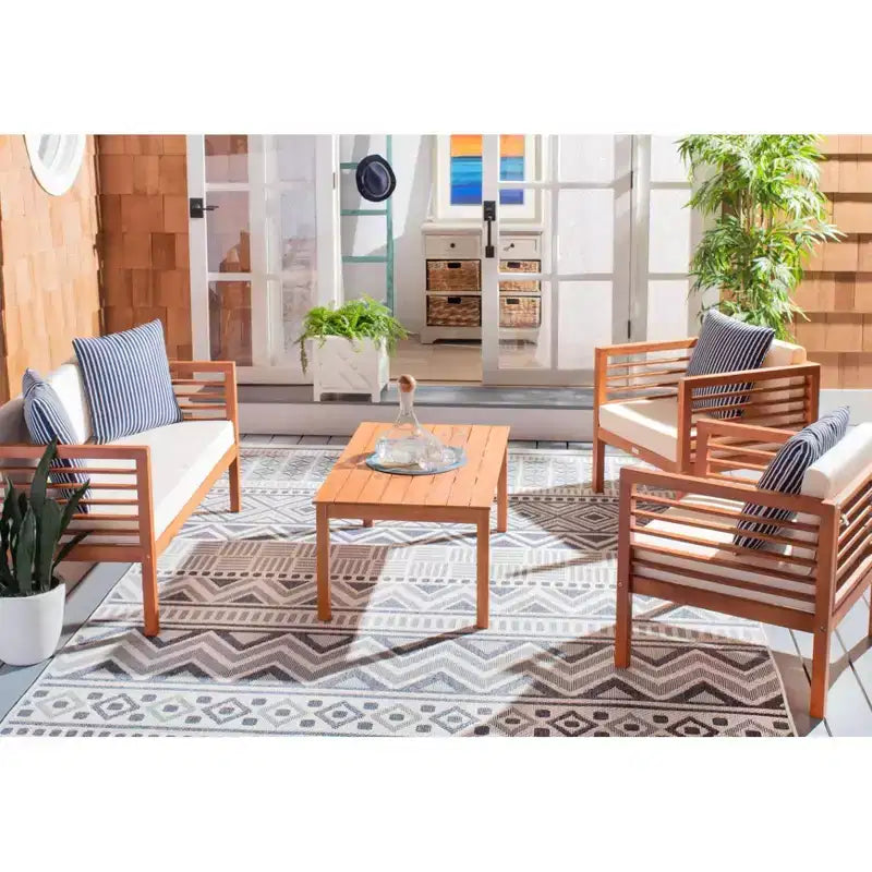 Set da patio Alda 4 pezzi - Per interni/esterni - PAT7033 - Safavieh