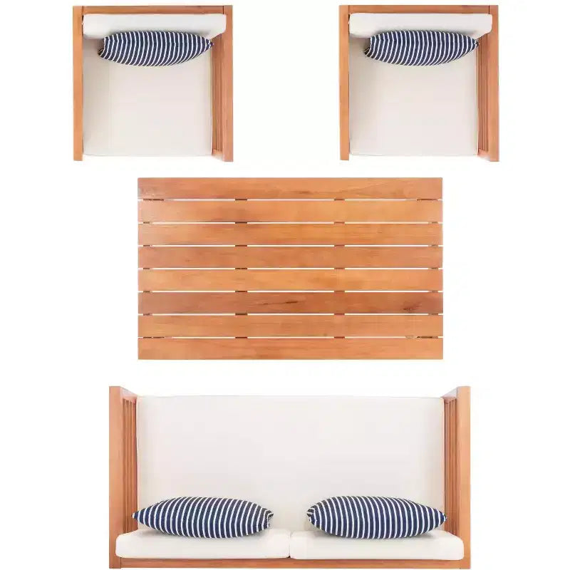 Set da patio Alda 4 pezzi - Per interni/esterni - PAT7033 - Safavieh