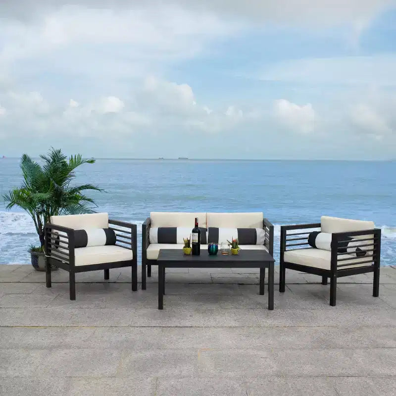 Set da patio Alda 4 pezzi - Per interni/esterni - PAT7033 - Safavieh