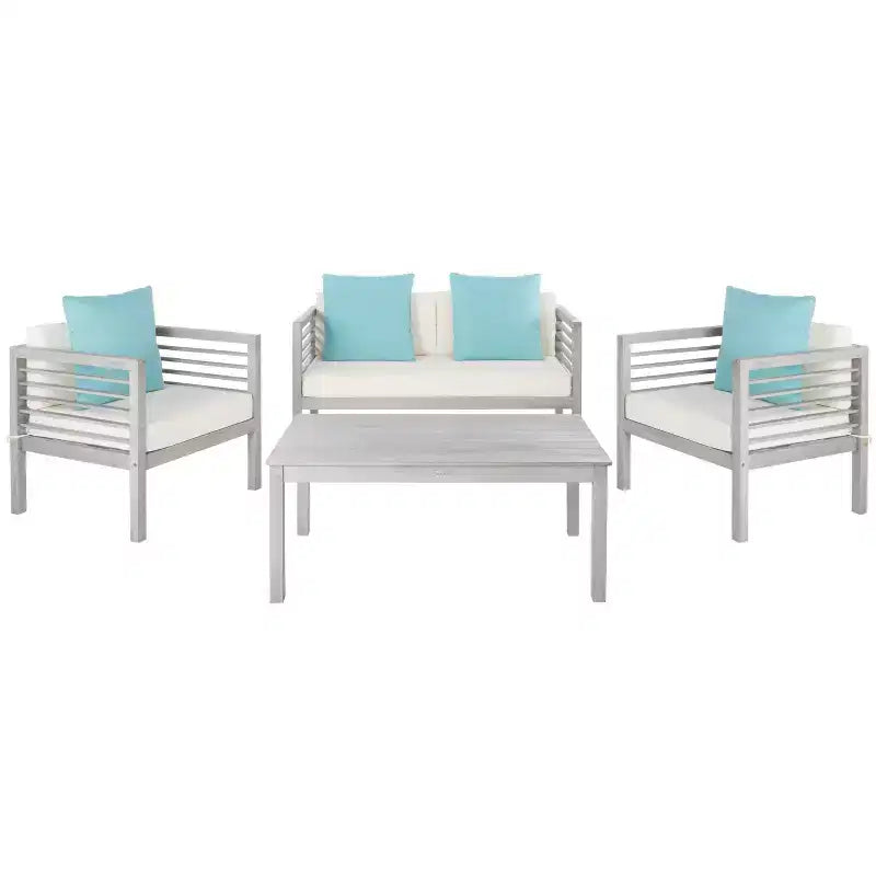 Set da patio Alda 4 pezzi - Per interni/esterni - PAT7033 - Safavieh