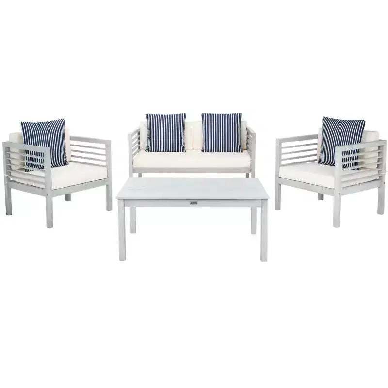 Set da patio Alda 4 pezzi - Per interni/esterni - PAT7033 - Safavieh