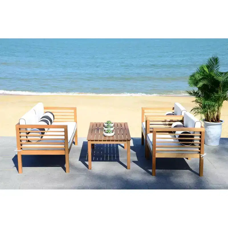 Set da patio Alda 4 pezzi - Per interni/esterni - PAT7033 - Safavieh