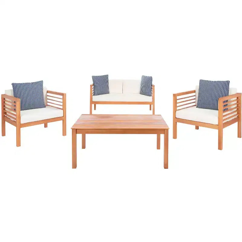Set da patio Alda 4 pezzi - Per interni/esterni - PAT7033 - Safavieh
