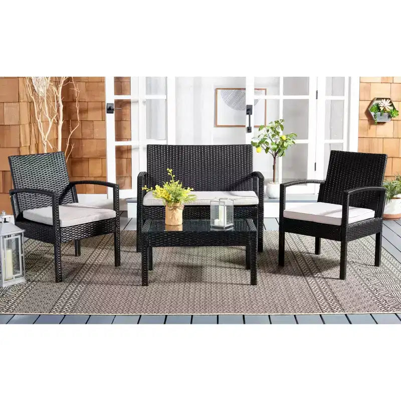 Set da Salotto Bassey 4 Pezzi - Interno/Esterno - PAT7507 - Safavieh
