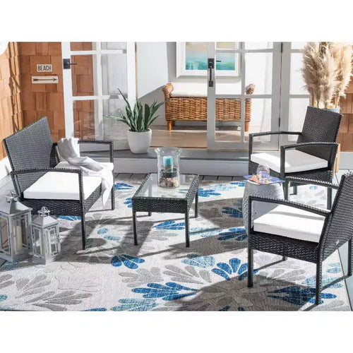 Set da Salotto Bassey 4 Pezzi - Interno/Esterno - PAT7507 - Safavieh