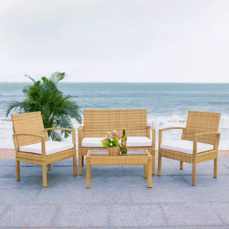 Set da Salotto Bassey 4 Pezzi - Interno/Esterno - PAT7507 - Safavieh