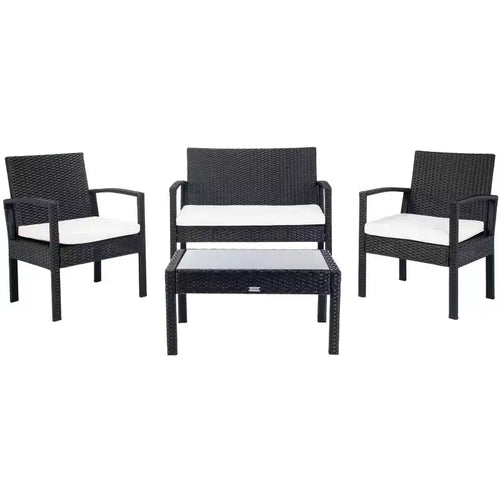 Bassey 4 Piece Living Set - Indoor/Outdoor - PAT7507 - Safavieh