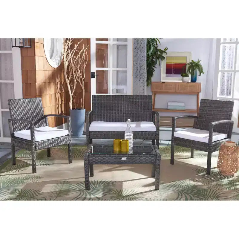 Set da Salotto Bassey 4 Pezzi - Interno/Esterno - PAT7507 - Safavieh
