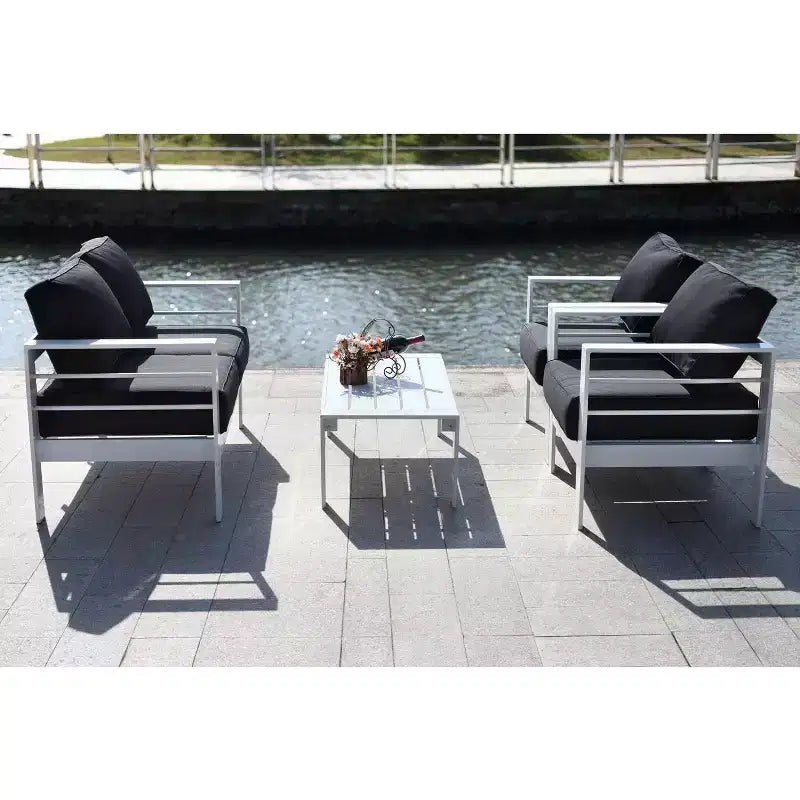 Set da Salotto Nason 4 Pezzi - Interno/Esterno - PAT2516 - Safavieh