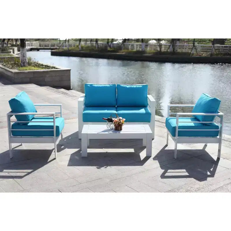 Set da Salotto Nason 4 Pezzi - Interno/Esterno - PAT2516 - Safavieh
