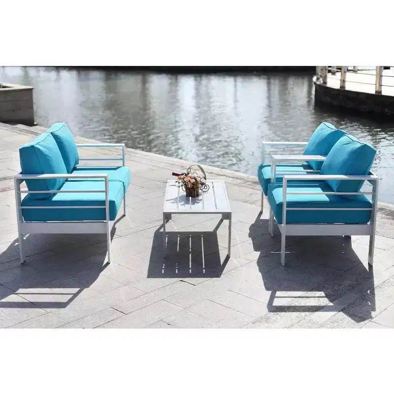 Set da Salotto Nason 4 Pezzi - Interno/Esterno - PAT2516 - Safavieh