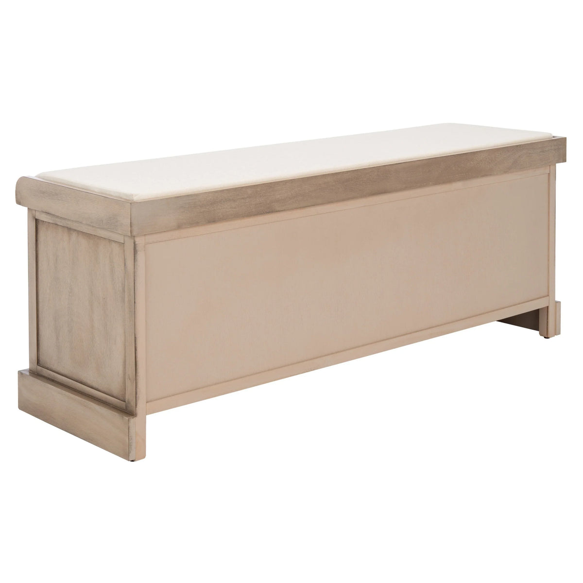 Bank tal-ħażna SAFAVIEH Fiorello bi 3 kxaxen u kuxxin - 47.3 W x 15 L x 19 H - 47Wx15Dx19H