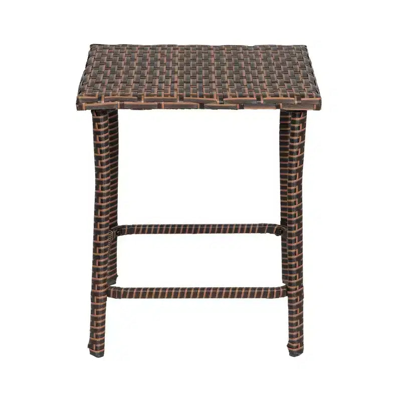 WestinTrends Set da Salotto Conversazione Moderno in Rattan Vimini 3 Pezzi, Marrone/Beige