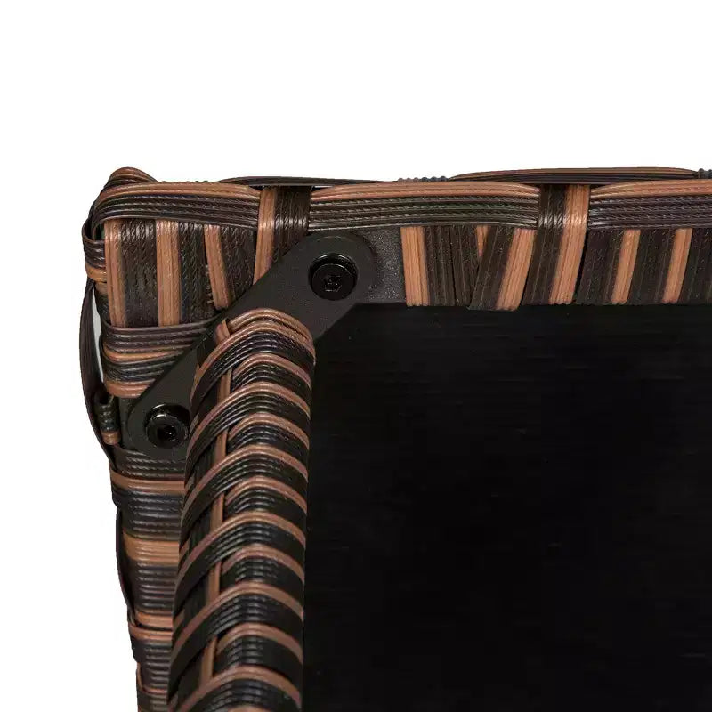WestinTrends Set da Salotto Conversazione Moderno in Rattan Vimini 3 Pezzi, Marrone/Beige