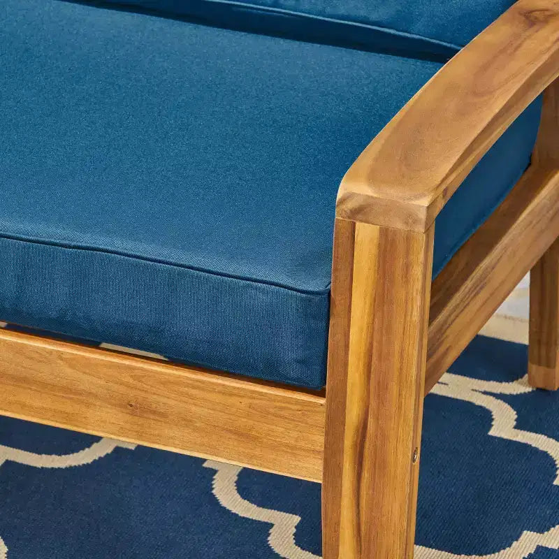 Set da conversazione da patio 4 pezzi Grenada in acacia - Christopher Knight Home