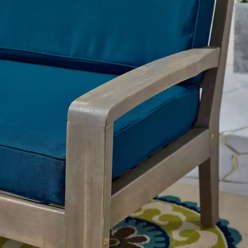 Set da conversazione da patio 4 pezzi Grenada in acacia - Christopher Knight Home