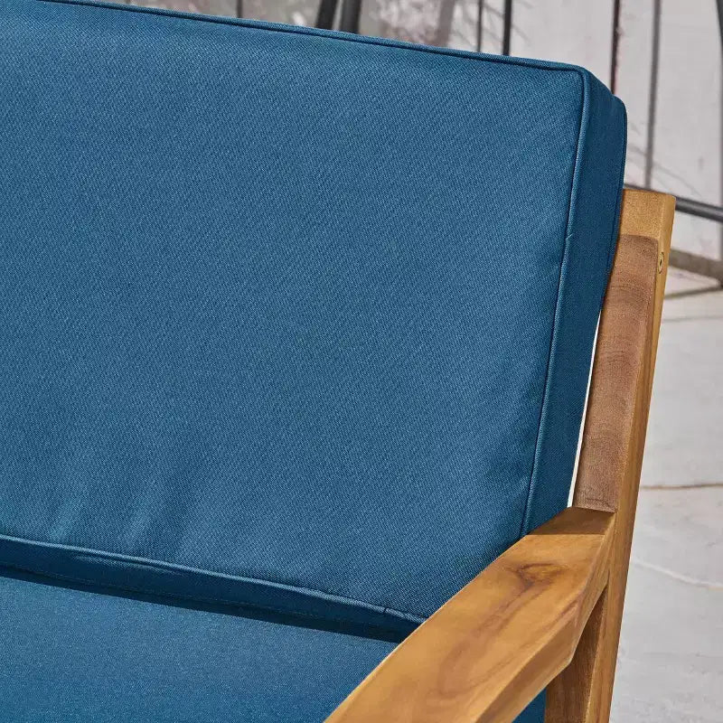 Set da conversazione da patio 4 pezzi Grenada in acacia - Christopher Knight Home