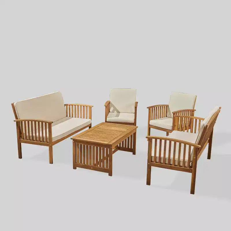 Divano Carolina 5 pezzi in legno di acacia - Christopher Knight Home: