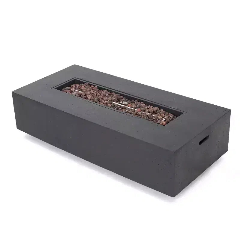 Set da salotto Cape Coral 5 pezzi in alluminio e MGO con tavolo a focolare - Christopher Knight Home