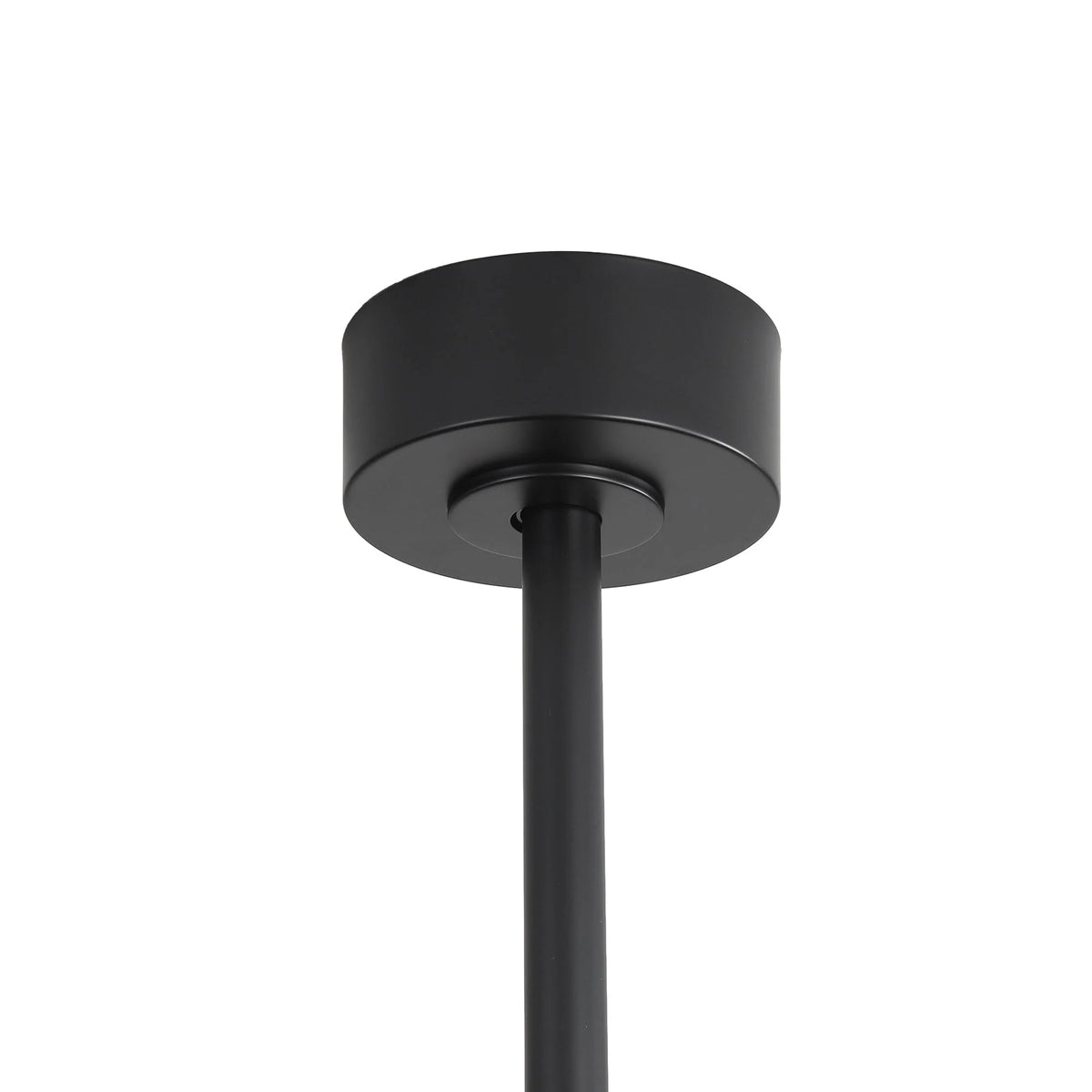 Ventilatore da soffitto nero da 65 pollici con 8 pale, LED, luce e telecomando