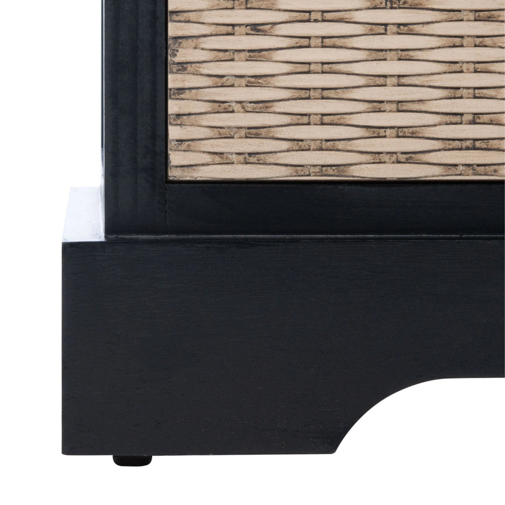 Bank tal-ħażna SAFAVIEH Fiorello bi 3 kxaxen u kuxxin - 47.3 W x 15 L x 19 H - 47Wx15Dx19H