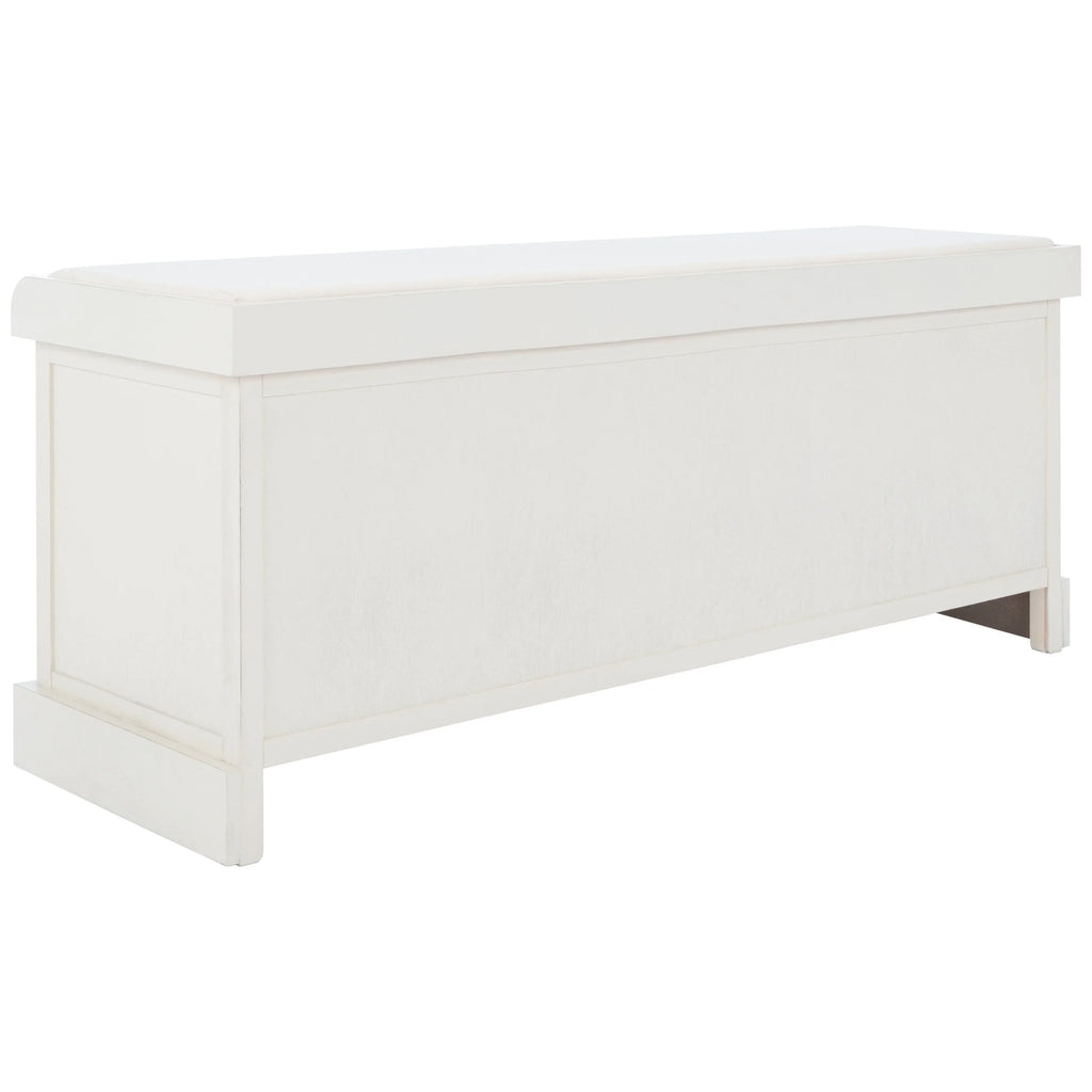 Bank tal-ħażna SAFAVIEH Fiorello bi 3 kxaxen u kuxxin - 47.3 W x 15 L x 19 H - 47Wx15Dx19H