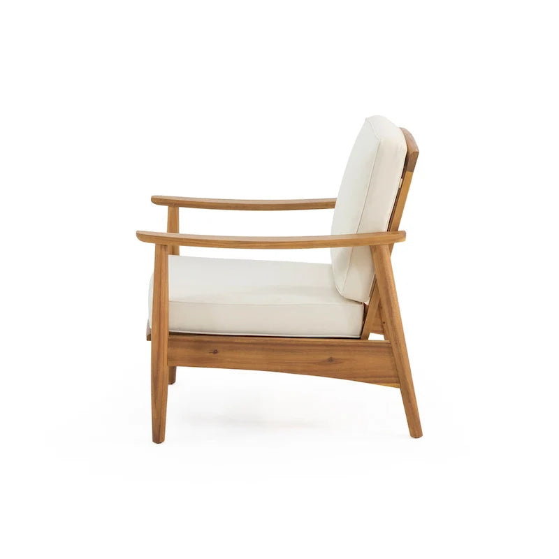 Set da conversazione da esterno Willowbrook in legno di acacia per 4 persone, di Christopher Knight Home