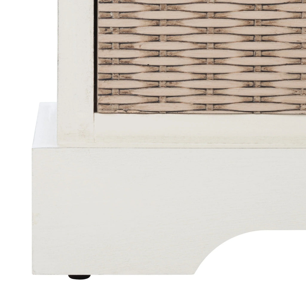 Bank tal-ħażna SAFAVIEH Fiorello bi 3 kxaxen u kuxxin - 47.3 W x 15 L x 19 H - 47Wx15Dx19H