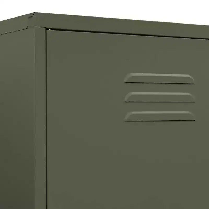 Guardaroba vidaXL verde oliva 35.4x19.7x70.9 in acciaio