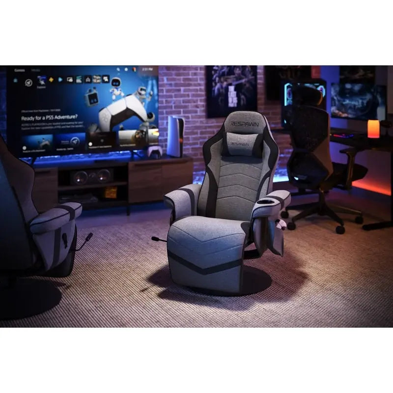 Poltrona da gaming reclinabile - Sedia da gaming reclinabile con poggiapiedi