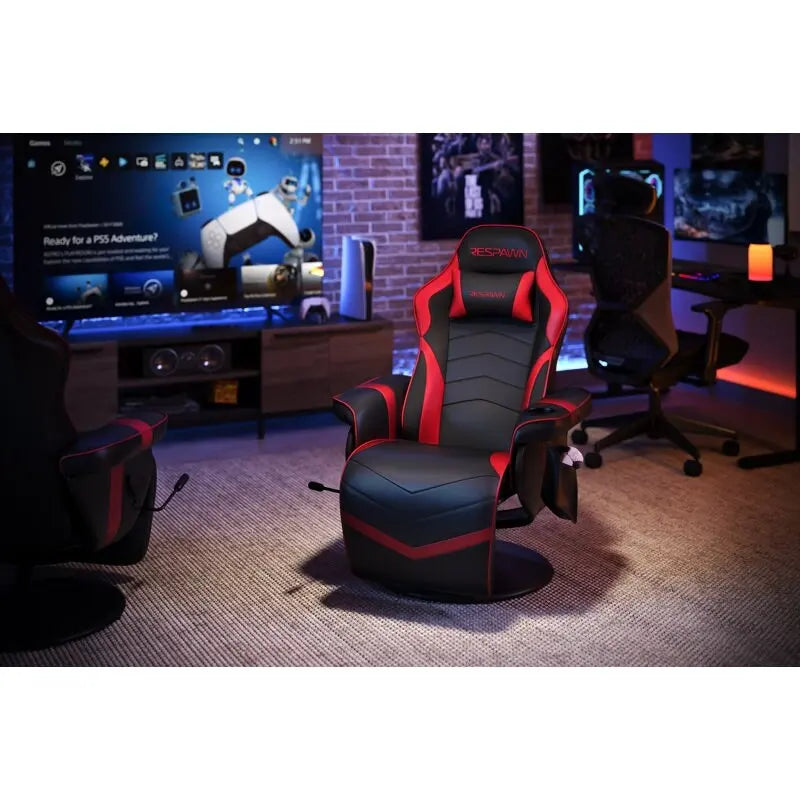 Poltrona da gaming reclinabile - Sedia da gaming reclinabile con poggiapiedi