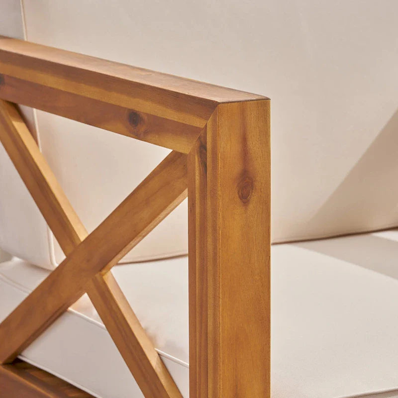 Set da conversazione da esterno Brava in legno di acacia, 6 pezzi, di Christopher Knight Home