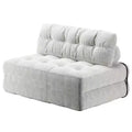 Zusammenklappbares Cord-Schlafsofa als Futon in Full-Größe, umwandelbarer Bodenschlafsessel mit Kissen und Rückenstütze