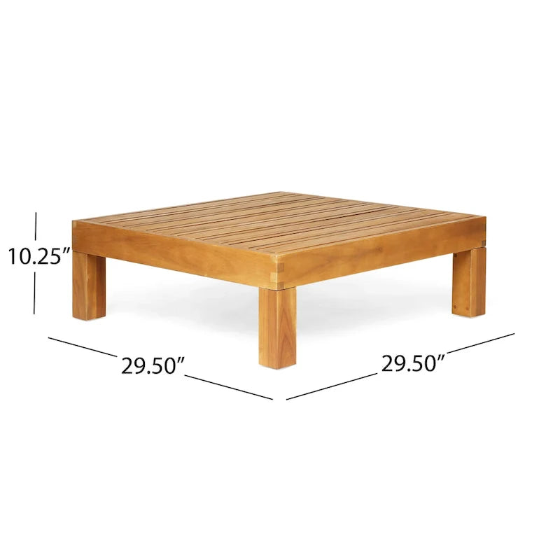 Set da conversazione da esterno Brava in legno di acacia, 6 pezzi, di Christopher Knight Home