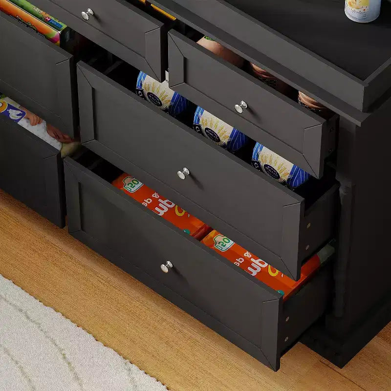 Famapy veelzijdige commode met verschoontafel voor baby's: ombouwbaar ontwerp, ruime laden, groeit mee met je kleintje