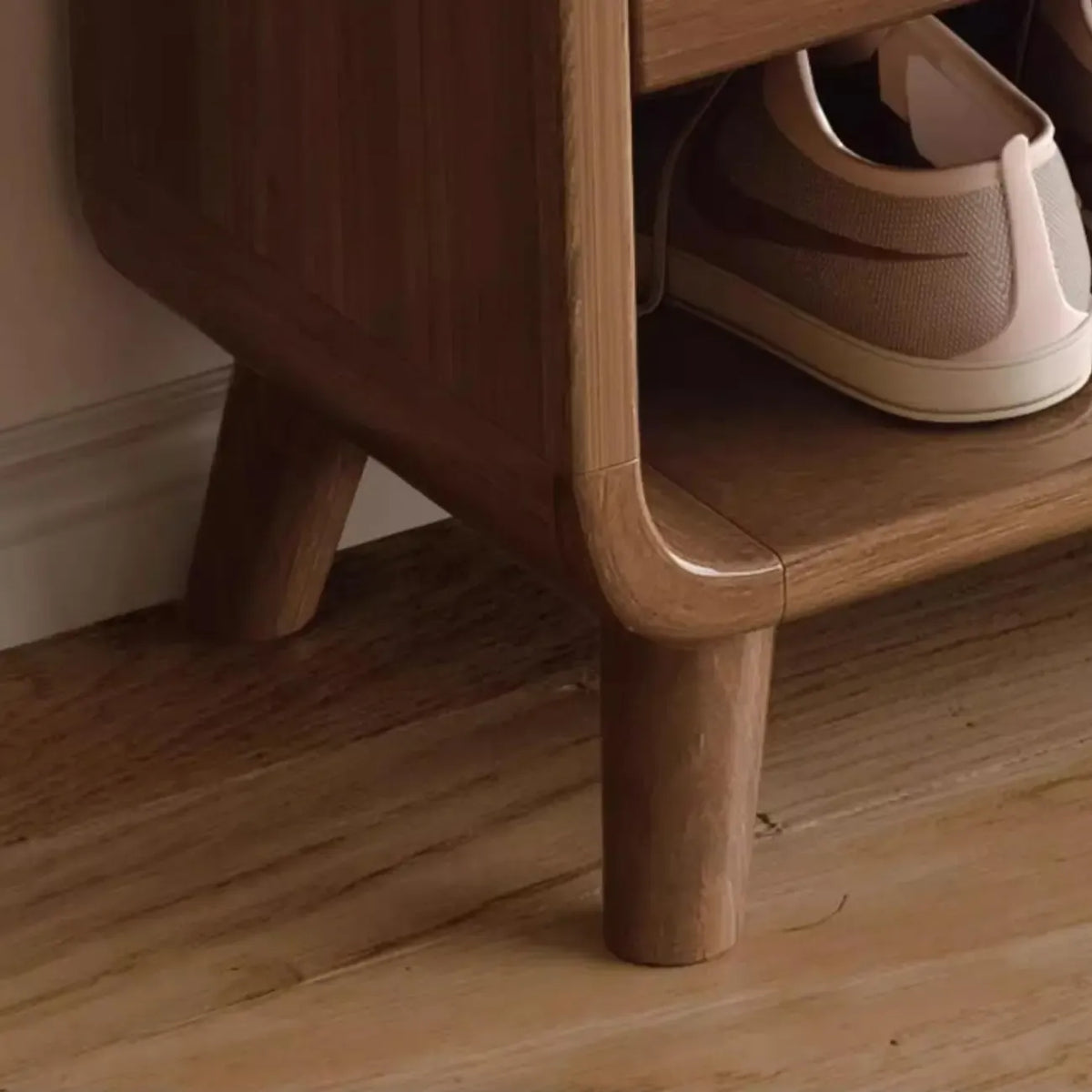 Mobile moderno di medie dimensioni per riporre le scarpe, in legno, per corridoio