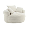 Poltrona rotonda Lazy Sofa - Bianco/Blu/Grigio/Giallo/Arancione/Rosa acceso/Blu navy/Verde, posto singolo e doppio
