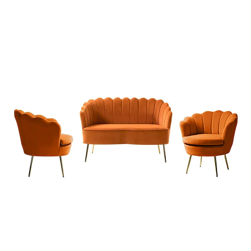 Set da soggiorno Xabier da 52 pollici, 3 pezzi, di HULALA HOME