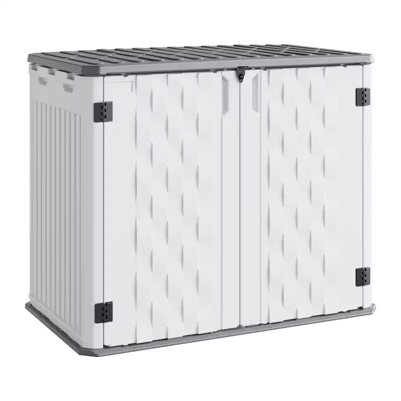 Opbergkast voor buiten, waterdichte opbergbox van hars voor buiten, voor afvalcontainers