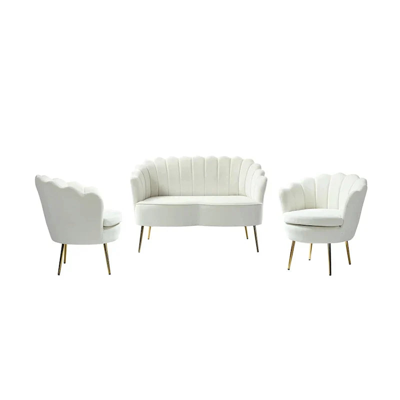 Set da soggiorno Xabier da 52 pollici, 3 pezzi, di HULALA HOME